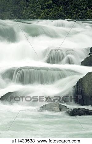 Stock Photo - Rearguard Falls, Fraser River, BC, Canada. Fotosearch
