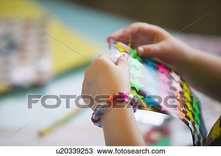 Stock Image - 3 year old and stickers, B. C.. Fotosearch