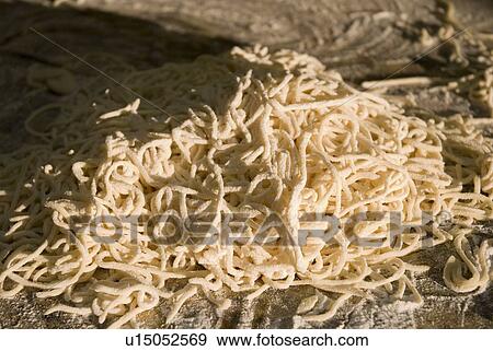 Stock Photo - Making pasta at home, Okanagan Centre, BC Canada. Fotosearch