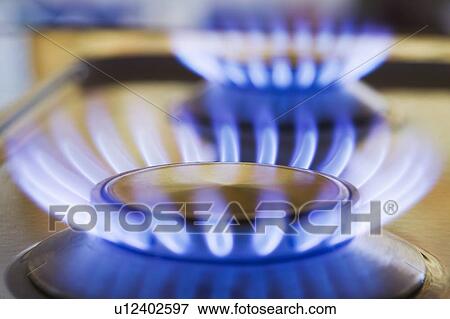 Natural Gas Stove Burner, West Vancouver, B. C. View Large Photo Image Stock Photo - Natural Gas Stove Burner, West Vancouver, B. C.. Fotosearch