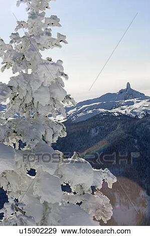 Stock Photo - Black Tusk as seen from Whistler Mountain. Fotosearch