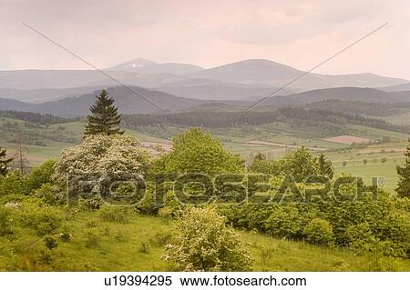 Mountain view, Sudety Mountains, Poland View Large Photo Image Stock Photography - Mountain view, Sudety Mountains, Poland. Fotosearch
