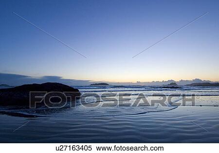 Sunset, Chesterman Beach, Tofino, Vancouver Island, BC View Large Photo Image Stock Photography - Sunset, Chesterman Beach, Tofino, Vancouver Island, BC. Fotosearch