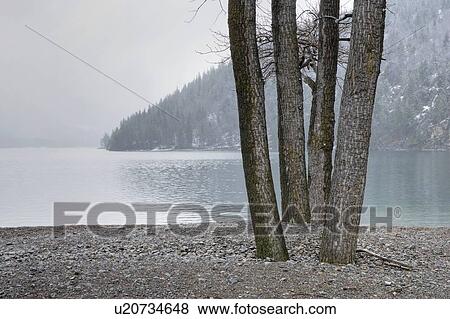 Stock Photo - Upper Waterton Lake - Waterton Lakes National Park - Alberta. Fotosearch
