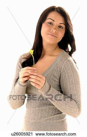 Young girl w/Flower, Regina, Saskatchewan View Large Photo Image Stock Image - Young girl w/Flower, Regina, Saskatchewan. Fotosearch