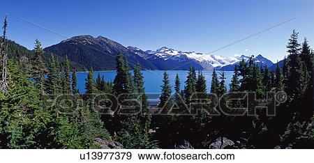 Stock Photo - Garibaldi Lake Panorama, Whistler, BC, Canada. Fotosearch
