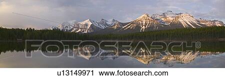 Herbert Lake and the Bow Range, Banff National Park, Alberta, Canada View Large Photo Image Stock Image - Herbert Lake and the Bow Range, Banff National Park, Alberta, Canada. Fotosearch