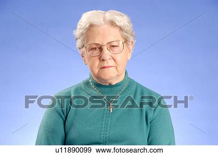 Stock Photo - Senior Woman; Canada, Saskatchewan, Regina. Fotosearch