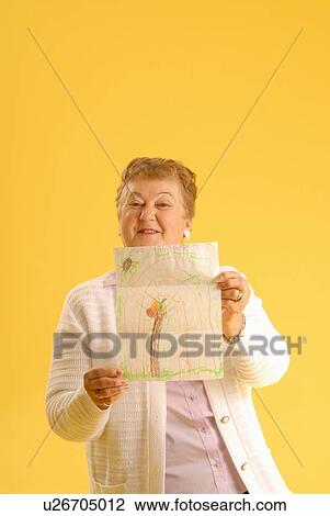 Senior Woman with drawing, Regina, Saskatchewan View Large Photo Image Stock Image - Senior Woman with drawing, Regina, Saskatchewan. Fotosearch