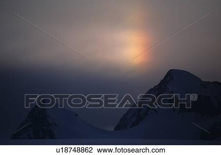 rainbow over ridge on a glacier in the St. Elias mountains View Large Photo Image Stock Image - rainbow over ridge on a glacier in the St. Elias mountains. Fotosearch