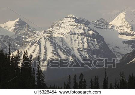 Picture - Temple Mountain, Banff National Park, Alberta, Canada. Fotosearch