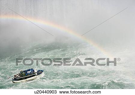 Horseshoe Falls and the Maid of the Mist - Niagara Falls, Ontario, Canada View Large Photo Image Stock Image - Horseshoe Falls and the Maid of the Mist - Niagara Falls, Ontario, Canada. Fotosearch