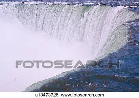 Stock Photograph - Horseshoe Falls on the Canadian side. Niagara Falls, Ontario. Canada.. Fotosearch