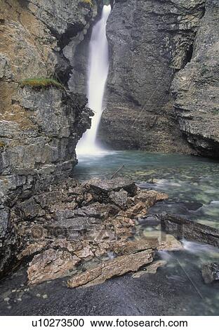 Upper Falls, Johnson Canyon, Banff National Park, Alberta, Canada View Large Photo Image Stock Image - Upper Falls, Johnson Canyon, Banff National Park, Alberta, Canada. Fotosearch