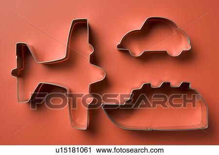 Stock Image - Airplane Shaped Cookie Cutters. Fotosearch