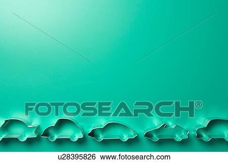 Car-Shaped Cookie Cutters View Large Photo Image Stock Photograph - Car-Shaped Cookie Cutters. Fotosearch