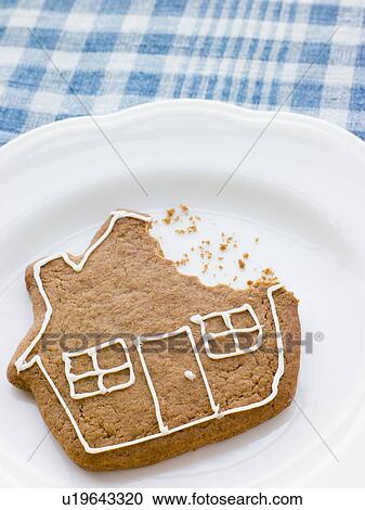 Close-Up Of Gingerbread House View Large Photo Image Stock Image - Close-Up Of Gingerbread House. Fotosearch