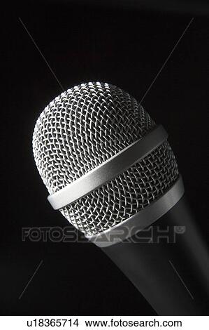 Close-Up Of Microphone View Large Photo Image Picture - Close-Up Of Microphone. Fotosearch