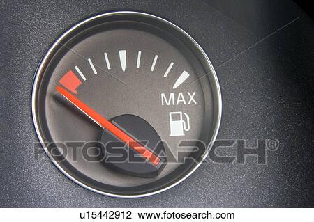 Fuel Gauge Reading Empty View Large Photo Image Stock Image - Fuel Gauge Reading Empty. Fotosearch