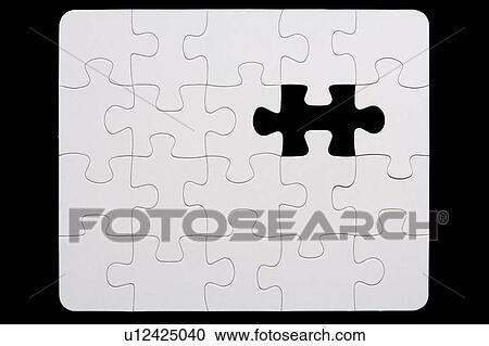 Stock Image - Incomplete Puzzle. Fotosearch