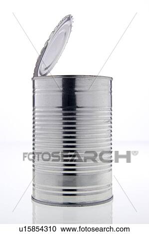 Stock Image - Open Tin Can. Fotosearch