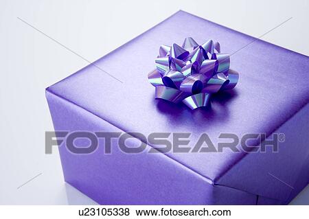 Stock Photo - Purple Present. Fotosearch