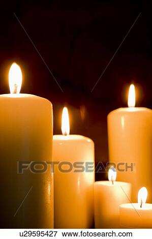 Stock Photo - Range Of Candles. Fotosearch