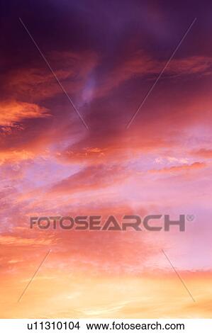 Pink clouds in the sky View Large Photo Image Picture - Pink clouds in the sky. Fotosearch