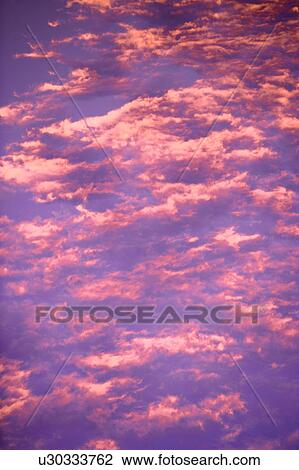Pink clouds in the sky View Large Photo Image Stock Image - Pink clouds in the sky. Fotosearch
