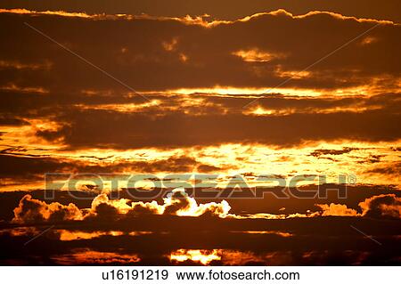 Pink clouds in the sky View Large Photo Image Stock Photo - Pink clouds in the sky. Fotosearch
