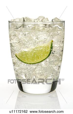 Close-up of a glass of lemonade with ice cubes View Large Photo Image Stock Image - Close-up of a glass of lemonade with ice cubes. Fotosearch