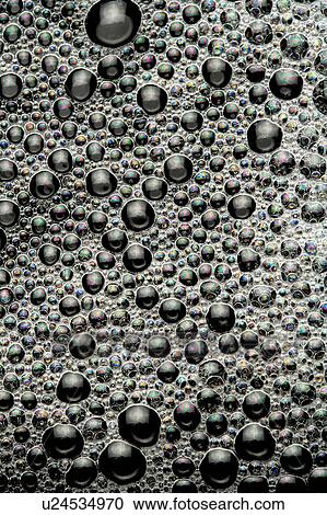 Stock Image - Close-up of air bubbles. Fotosearch