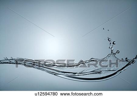 Stock Image - Cross section of a steam of flowing water. Fotosearch