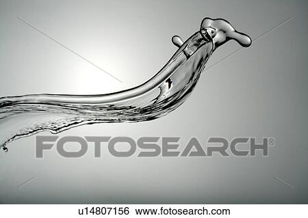 Stock Photograph - Cross section of a steam of flowing water. Fotosearch