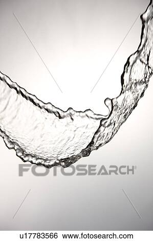 Stock Photograph - Cross section of a steam of flowing water. Fotosearch