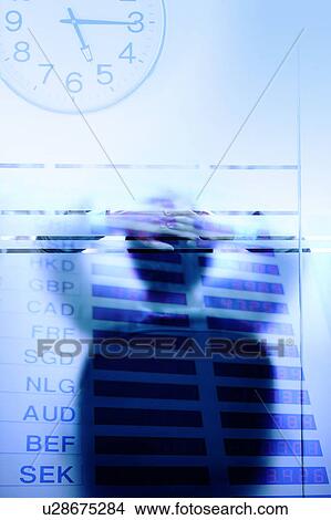 Stock Illustration - Man sitting on the chair with hands behind head. Fotosearch
