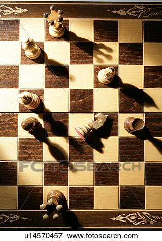 Chess pieces on board View Large Photo Image Stock Photo - Chess pieces on board. Fotosearch