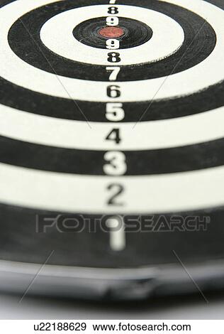 Dart board, close-up View Large Photo Image Stock Photo - Dart board, close-up. Fotosearch