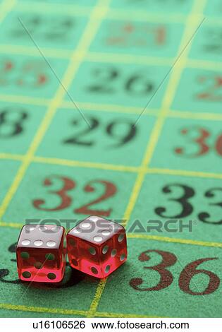 Dice on betting mat View Large Photo Image Stock Photograph - Dice on betting mat. Fotosearch