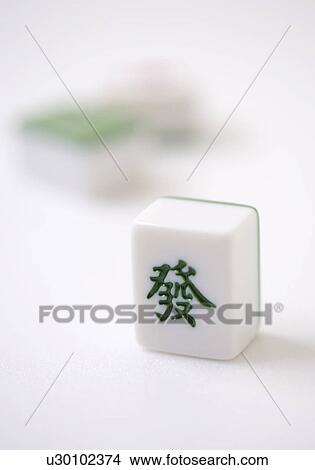 Picture - Mah-jong tiles from China. Fotosearch