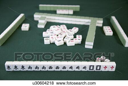 Mah-jong tiles from China View Large Photo Image Stock Photo - Mah-jong tiles from China. Fotosearch