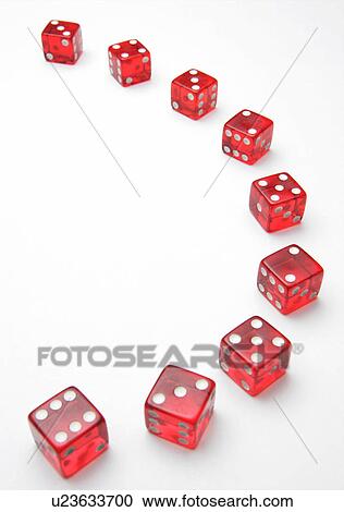 Red dice spread out in arc View Large Photo Image Stock Image - Red dice spread out in arc. Fotosearch