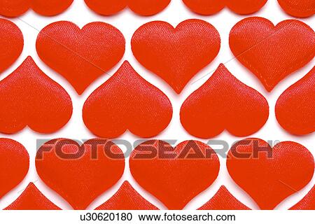 Heart-shaped objects, full frame View Large Photo Image Stock Image - Heart-shaped objects, full frame. Fotosearch