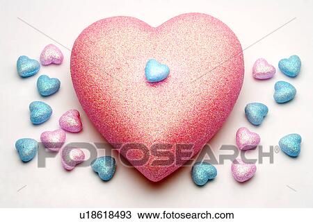 Heart-shaped objects View Large Photo Image Stock Image - Heart-shaped objects. Fotosearch
