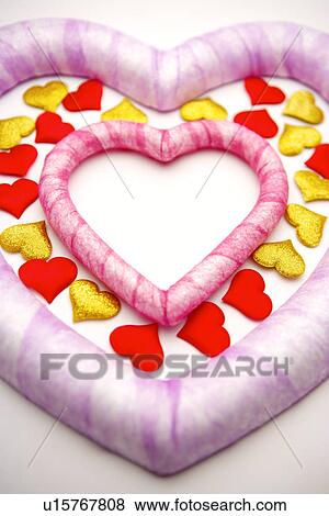 Heart shaped objects View Large Photo Image Stock Photo - Heart shaped objects. Fotosearch
