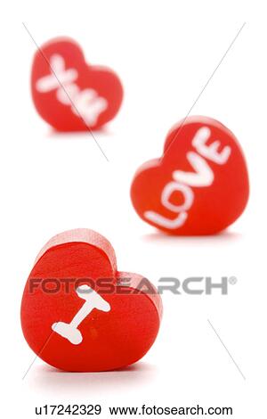 Heart-shaped objects View Large Photo Image Stock Photo - Heart-shaped objects. Fotosearch