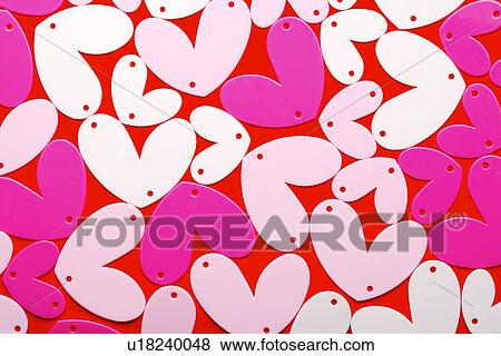 Stock Photo - Heart shaped objects. Fotosearch