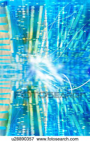 Stock Photo - Abstract background with technology. Fotosearch