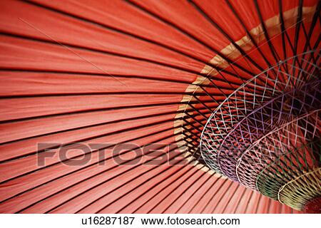 Detail of red umbrella, Japan View Large Photo Image Stock Photo - Detail of red umbrella, Japan. Fotosearch