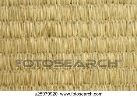 Stock Image - Straw mat, full frame. Fotosearch